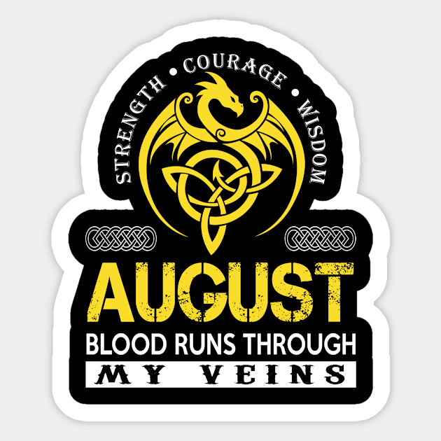 AUGUST Sticker by isaiaserwin